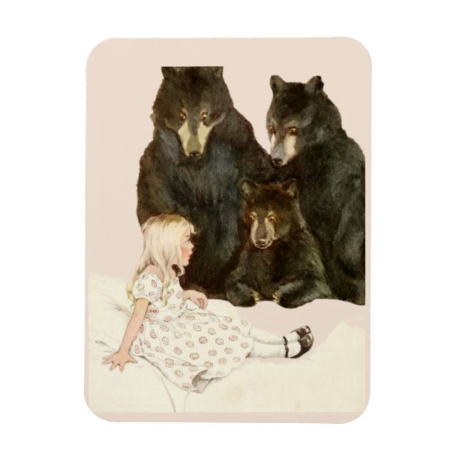 Magnet Flexible Goldilocks & the 3 Bears Vintage (Vertical)