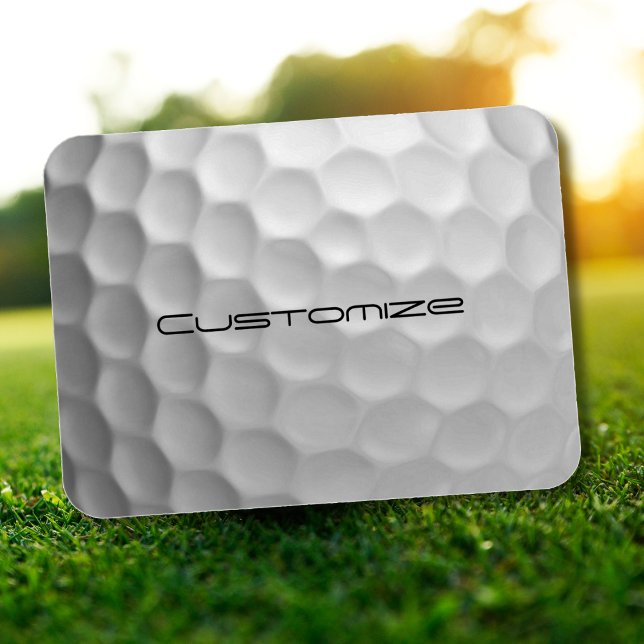 Magnet Flexible Golf Ball Dimples motif avec texte personnalisé (Créateur téléchargé)