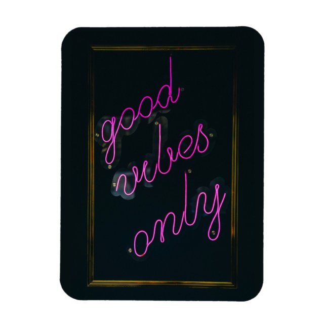 Magnet Flexible Good Vibes Uniquement rose Lumières esthétique Typ (Vertical)