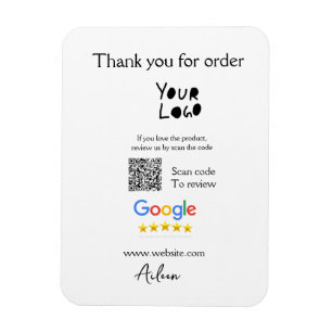 Magnet Flexible Google examen logo entreprise site Web scanner cod