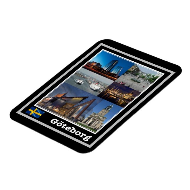 Magnet Flexible Göteborg - Suède - Mosaic - (Côté Gauche)