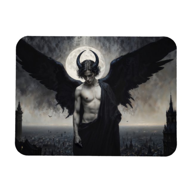 Magnet Flexible Gothic Portrait of Lord Lucifer (Horizontal)