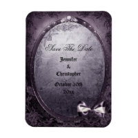 Gothique Araigné Crâne pourpre Enregistrer La Date