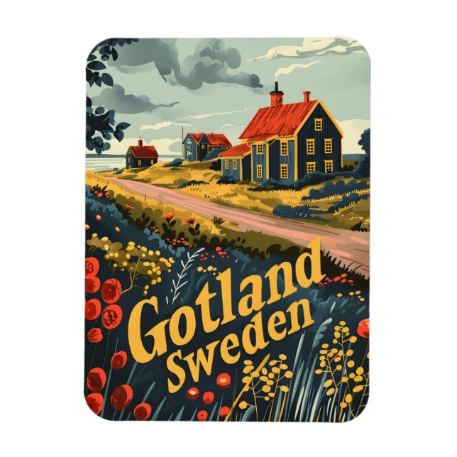 Magnet Flexible Gotland Suède tavel ad (Vertical)