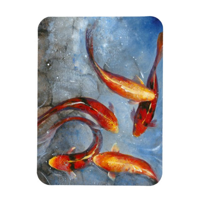Magnet Flexible Gracieux Koi I (Vertical)