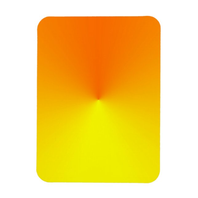 Magnet Flexible Gradient jaune à orange - Modèle Customisé (Vertical)