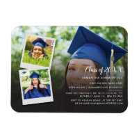 Graduation 2024 Grad Photo Collage Invitation du p