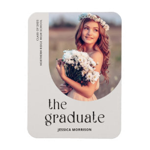 Magnet Flexible Gradué gris Simple Type Photo Grad Faire-part