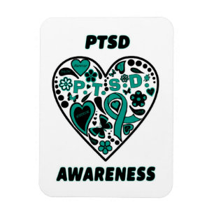 Magnet Flexible Graffiti Heart...PTSD