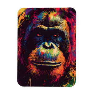 Magnet Flexible Graffiti sauvage Gorille de la jungle urbaine