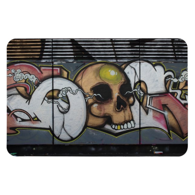 Magnet Flexible Graffiti Skull (Horizontal)