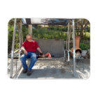 Grand aimant photo personnalisé