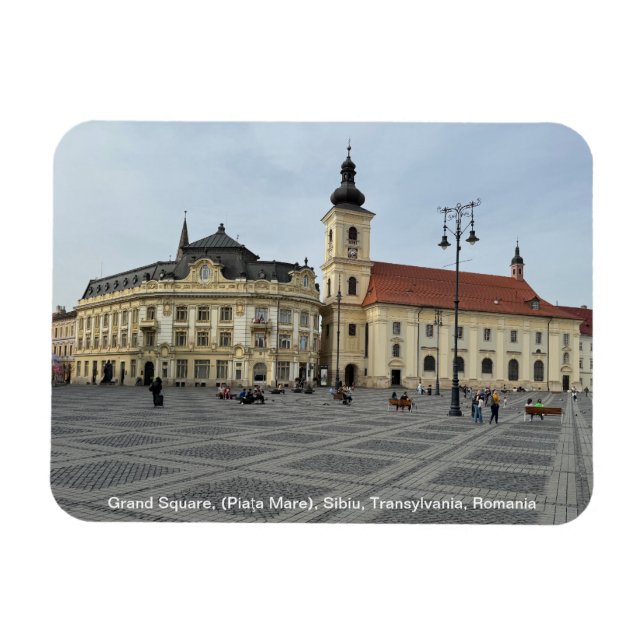 Magnet Flexible Grand Carré, (Piaţa Mare), Sibiu, Roumanie sur un (Horizontal)