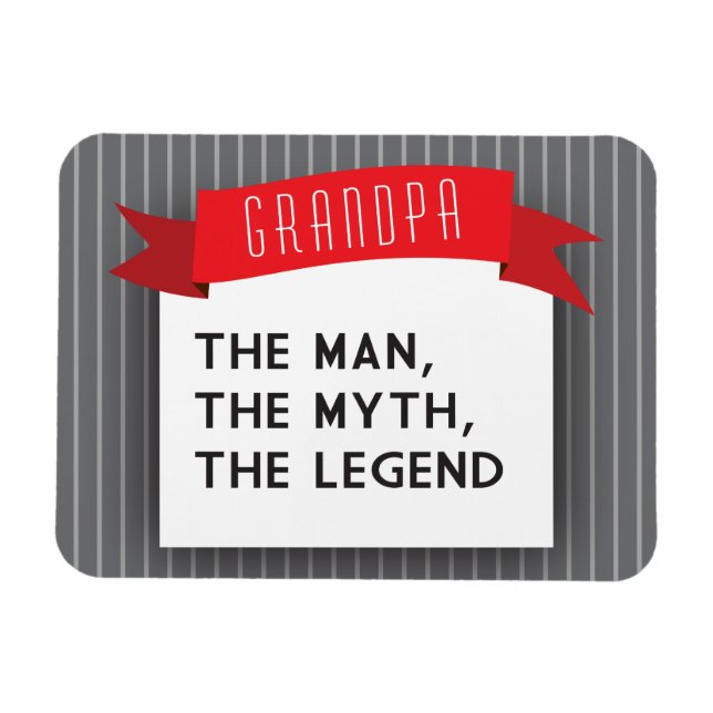 Magnet Flexible Grand-Père - L'Homme, Le Mythe, La Légende (Horizontal)