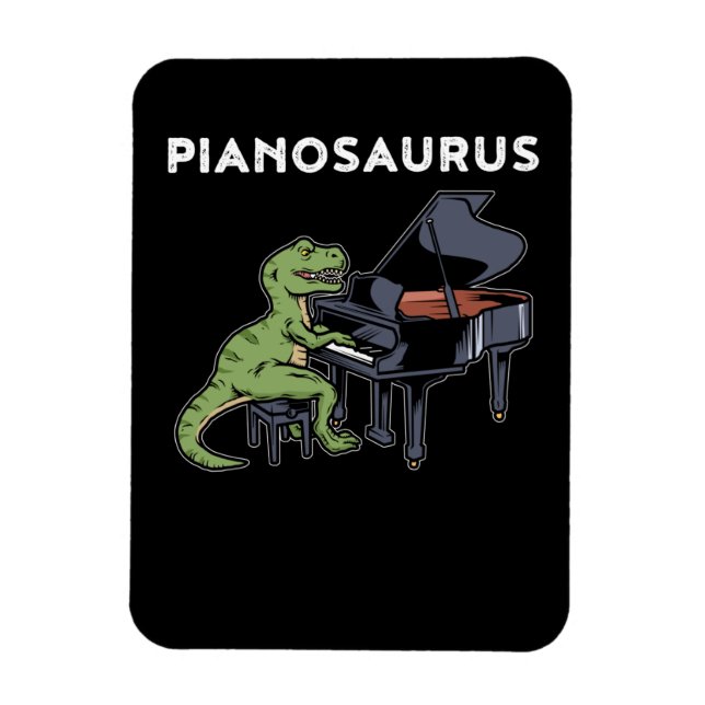 Magnet Flexible Grand Piano Cadeau Enfants Pianiste Dinosaur Musiq (Vertical)