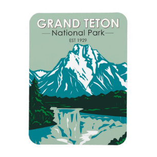 Magnet Flexible Grand Teton Jackson Hole Valley National Park