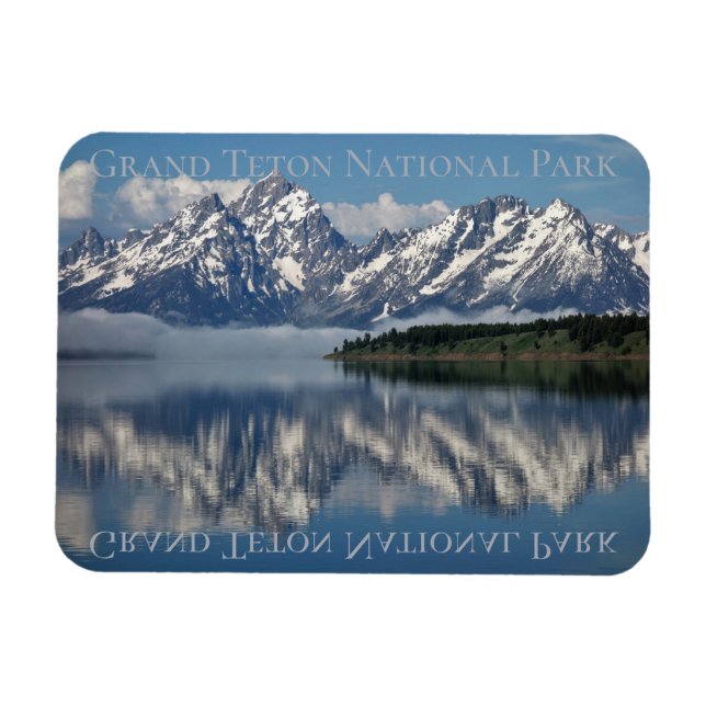 Magnet Flexible Grand Teton Jackson Lake Travel (Horizontal)