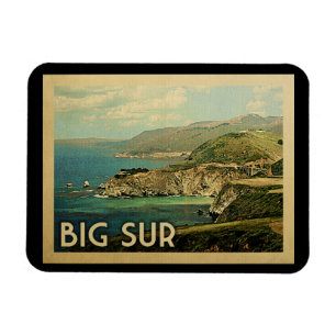 Magnet Flexible Grand Vintage voyage de Sur la Californie
