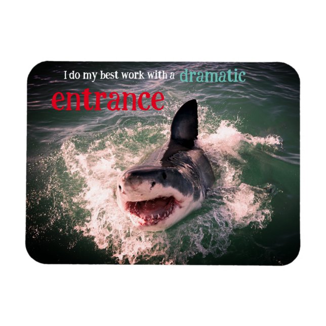 Magnet Flexible Grande brèche de requin blanc (Horizontal)