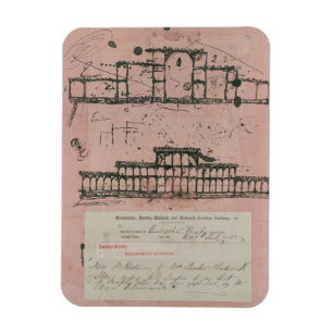 Magnet Flexible Grande exposition, 1851 : premier croquis pour la