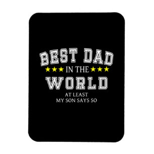Magnet Flexible Grandfather Quotes   Best Dad In The World