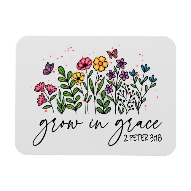Magnet Flexible Grandir en grâce (Horizontal)
