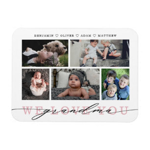 Magnet Flexible Grandma Photo Collage Keepsaké