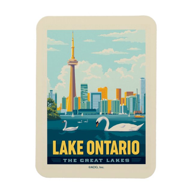 Magnet Flexible Grands Lacs | Lac Ontario (Vertical)