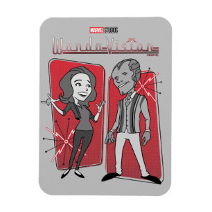 Magnet Flexible Graphique d'animation rétro WandaVision