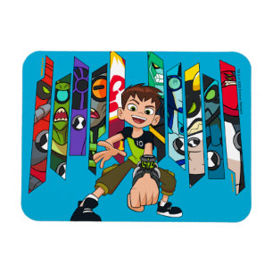 Magnet Flexible Graphique de collection d'Aliens Ben 10
