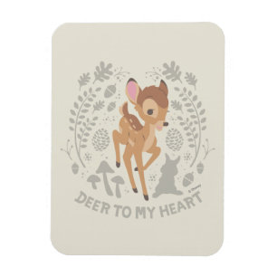 Magnet Flexible Graphique de la forêt de Bambi "Deer To My Heart"