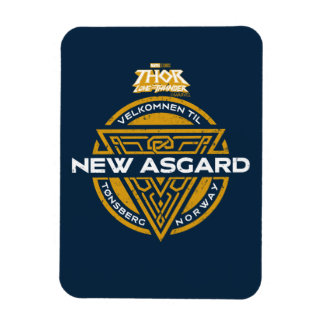 Magnet Flexible Graphique de souvenir de Bienvenue à New Asgard