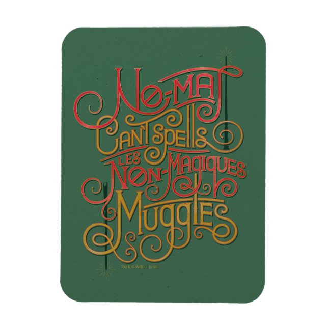 Magnet Flexible Graphique de traductions localisées MUGGLE™ (Vertical)