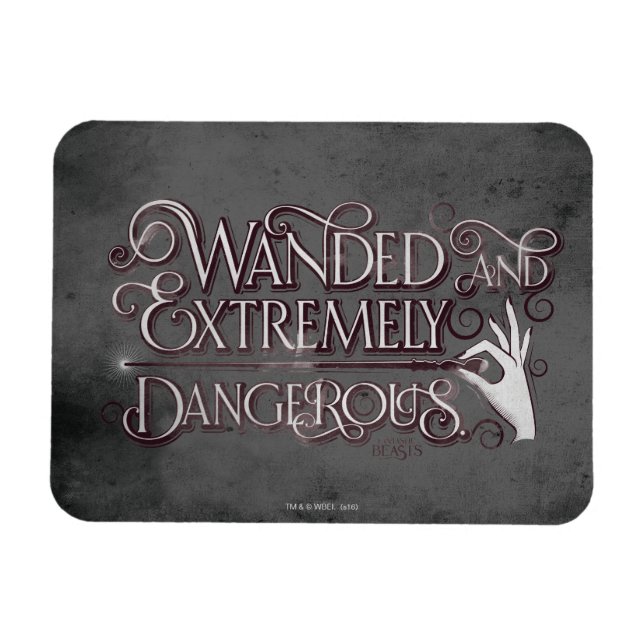 Magnet Flexible Graphique Débordé Et Extrêmement Dangereux - Blanc (Horizontal)