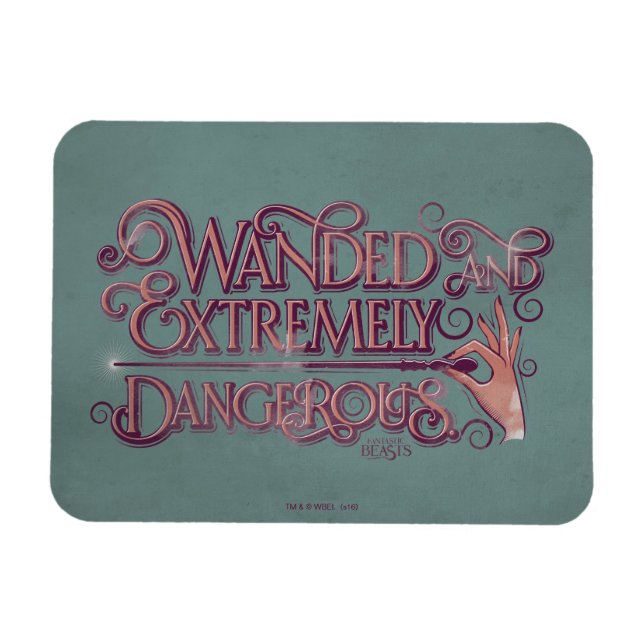 Magnet Flexible Graphique Débordé Et Extrêmement Dangereux - Rose (Horizontal)