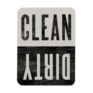 Magnet Flexible Graphique d'état propre sale de style vintage