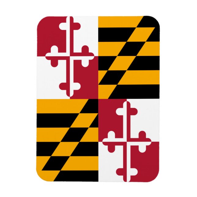 Magnet Flexible Graphique du drapeau de l'État du Maryland (Vertical)
