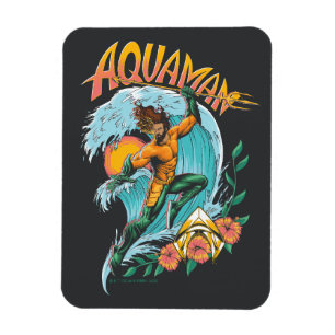 Magnet Flexible Graphique du Surf de levage Aquaman et Trident
