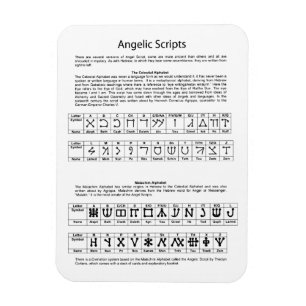 Magnet Flexible Graphique en alphabet céleste
