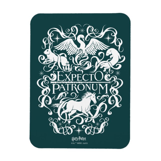 Magnet Flexible Graphique Filigree de Patronum d'Expecto (Vertical)