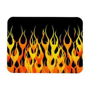 Magnet Flexible Graphique Flames Hot Racing