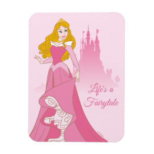 Magnet Flexible Graphisme de la princesse Aurora et du château