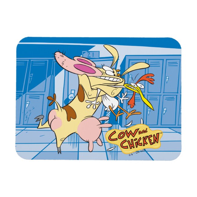 Magnet Flexible Graphisme de la vache et du poulet (Horizontal)