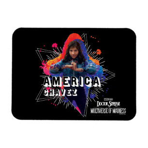 Magnet Flexible Graphisme de personnage vedette America Chavez