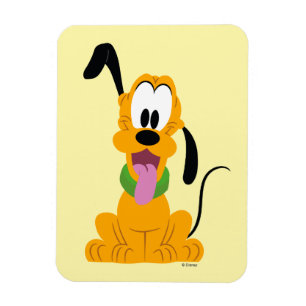 Magnet Flexible Graphisme joyeux de Pluto en chiot