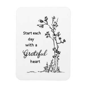Magnet Flexible Grateful Heart Card