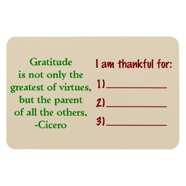 Magnet Flexible Gratitude (Horizontal)