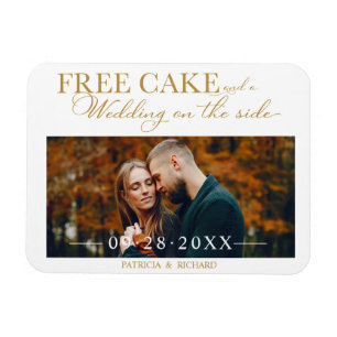 Magnet Flexible Gratuit Gâteau Mariage Drôle Enregistrer La Date P