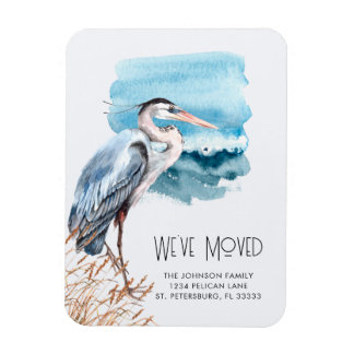 Magnet Flexible Great Blue Heron Waterfront Nouvelle adresse