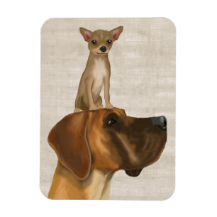 Magnet Flexible Great Dane et Chihuahua 2